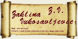 Žaklina Vukosavljević vizit kartica